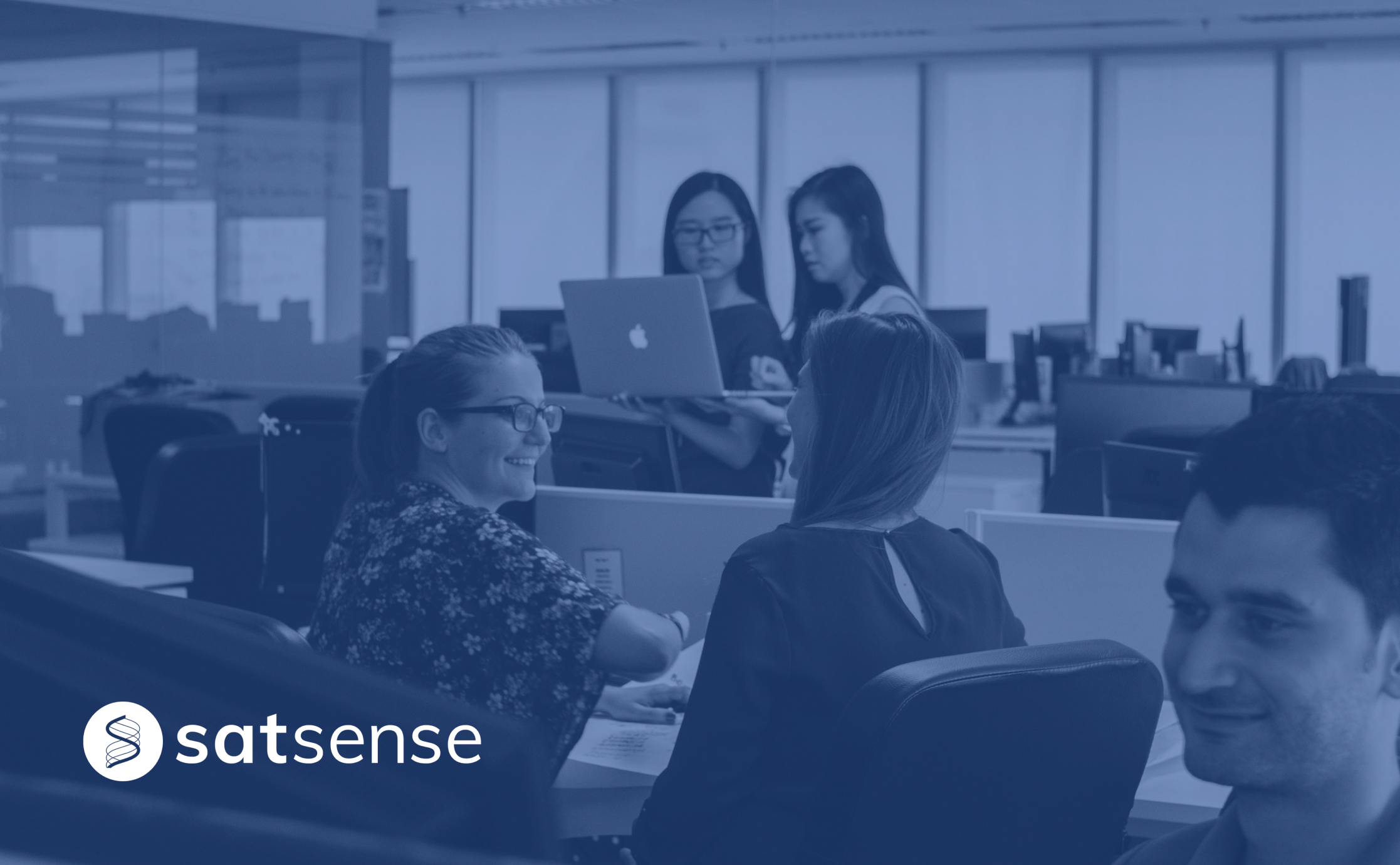 SatSense team in the office