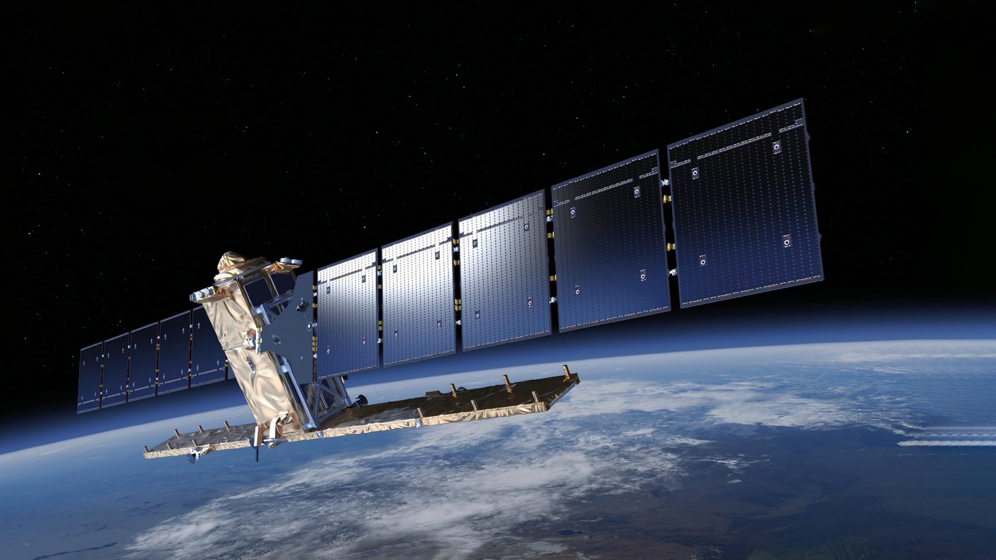 Sentinel-1 satellite image, courtesy - European Space Agency